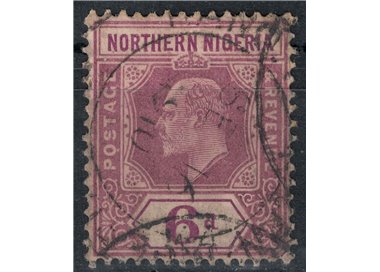 NIGERIA DEL NORD 1910-11 Edoardo VII 6p violetto bruno us
