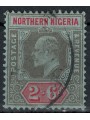 NORTHERN NIGERIA 1910-11 Edward VII 2/6 black and red on blue us