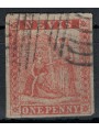 NEVIS 1876 Ordinary Series 1p red us