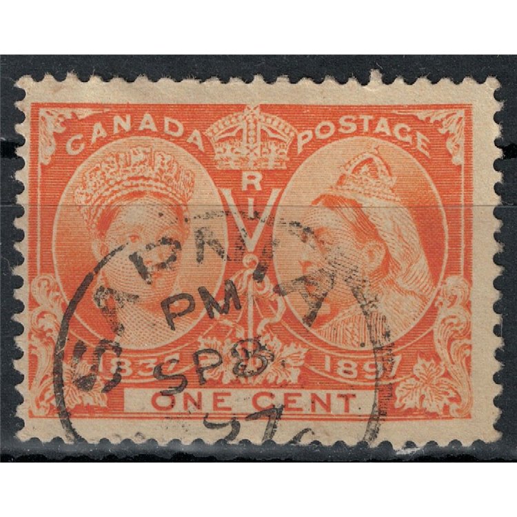 CANADA 1897 Queen Victoria 1c orange us