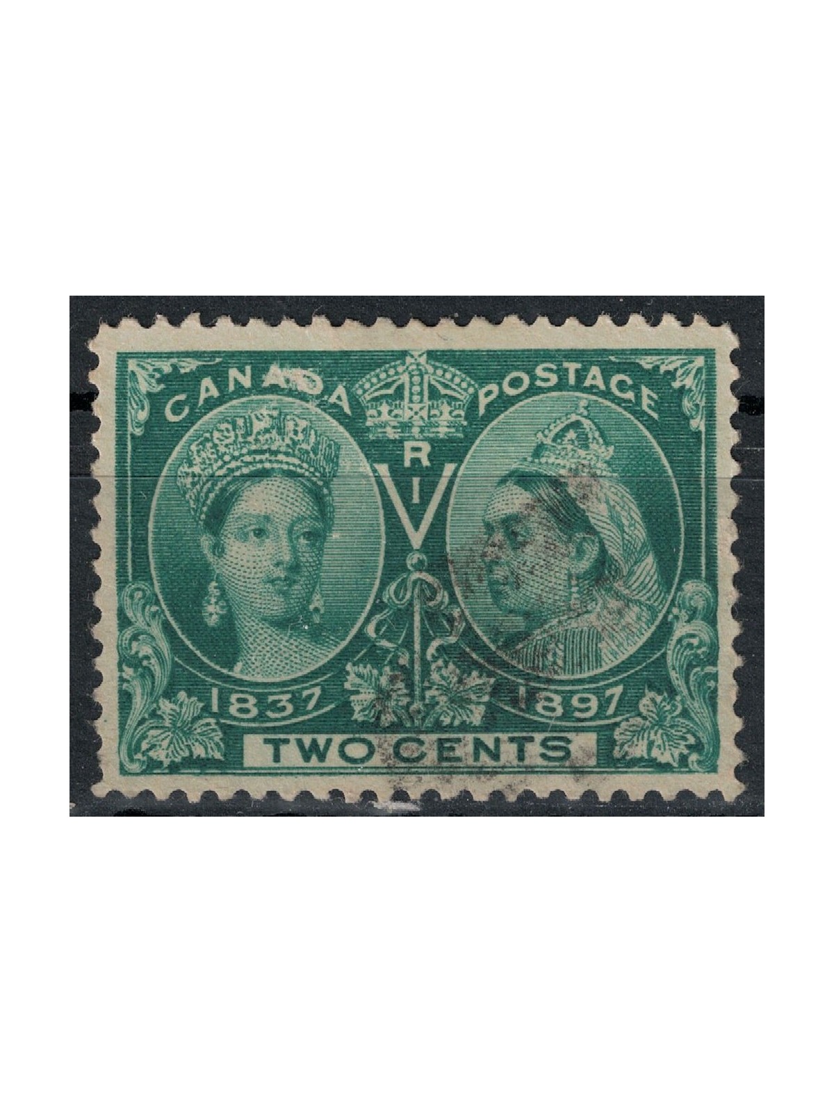 CANADA 1897 Queen Victoria 2c green us