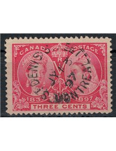 CANADA 1897 Queen Victoria 3c pink us