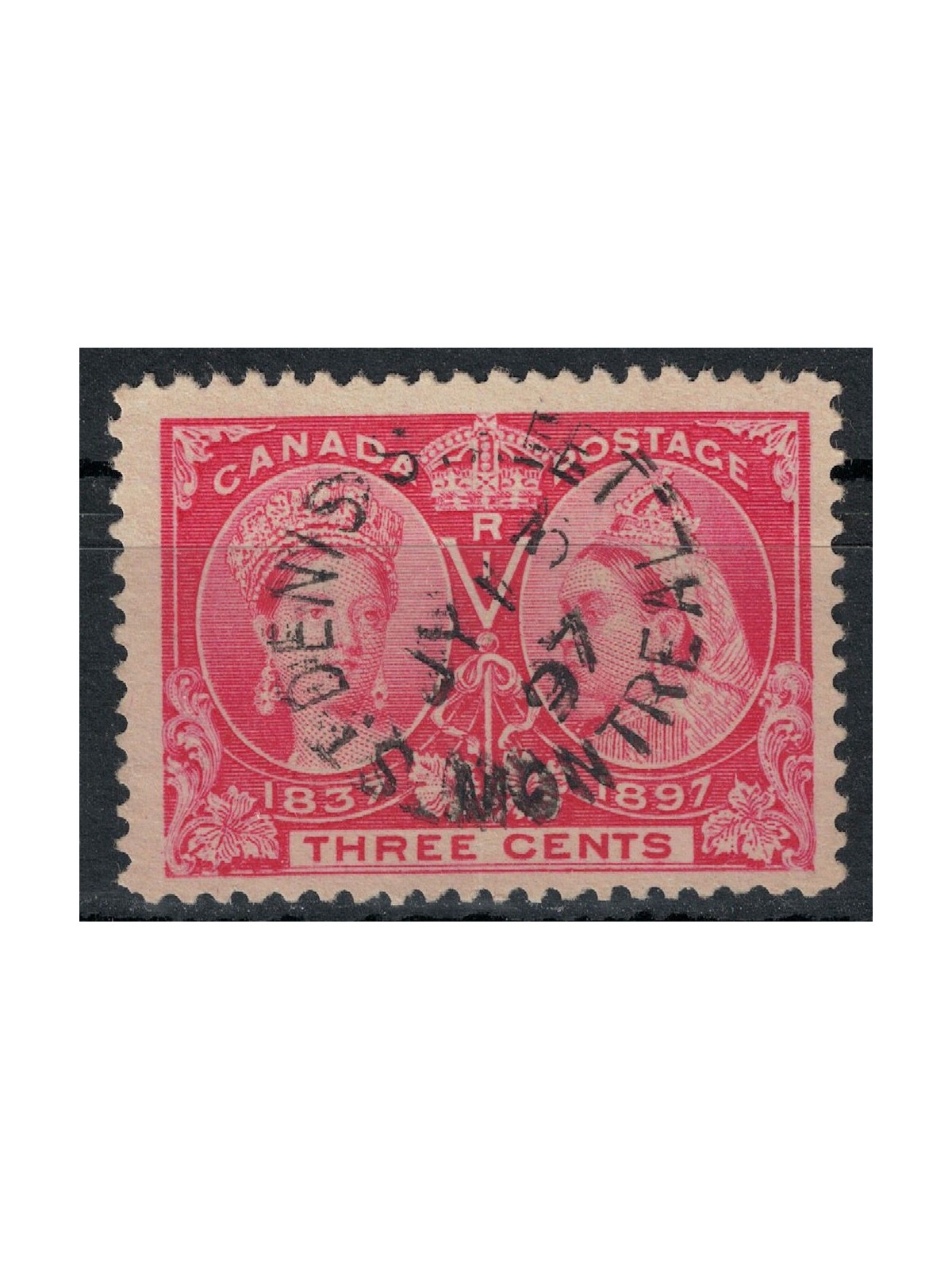 CANADA 1897 Queen Victoria 3c pink us