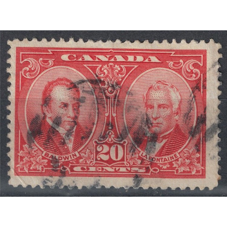 CANADA 1927 Politicians 20c carmine us