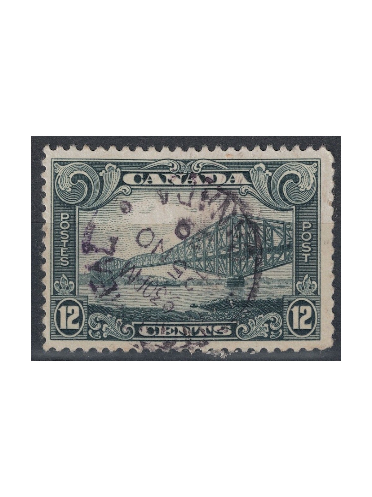 CANADA 1928-29 Ordinary Series 12c Grey Black US