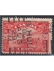 CANADA 1928-29 Serie ordinaria 20c carminio us