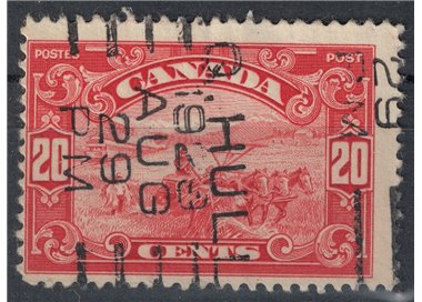 CANADA 1928-29 Ordinary Series 20c Carmine US