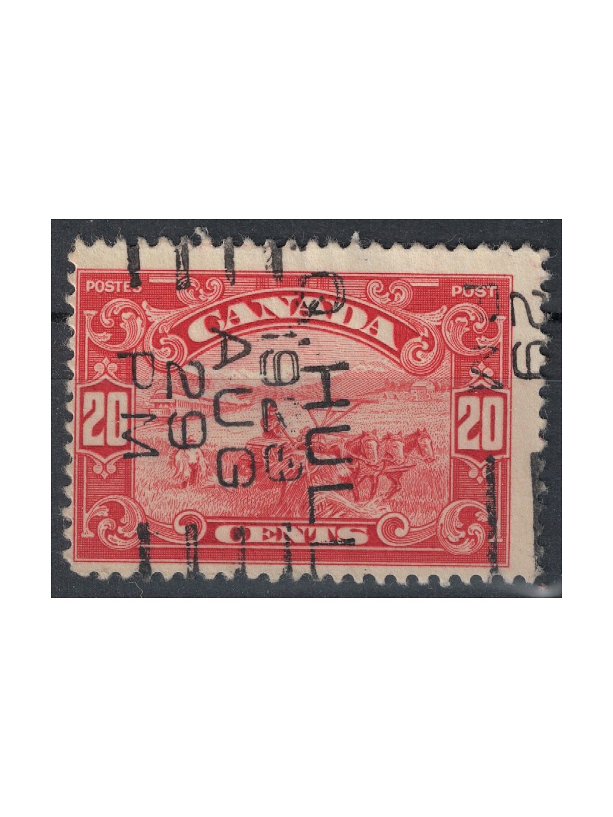 CANADA 1928-29 Ordinary Series 20c Carmine US
