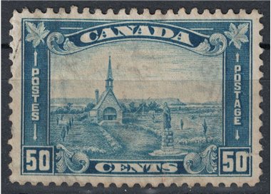 CANADA 1930-31 Ordinary series 50c blue us
