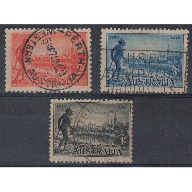 AUSTRALIA 1934 Centenary Victoria 3rd us