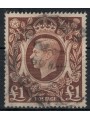 GREAT BRITAIN 1948 George VI 1£ brown us