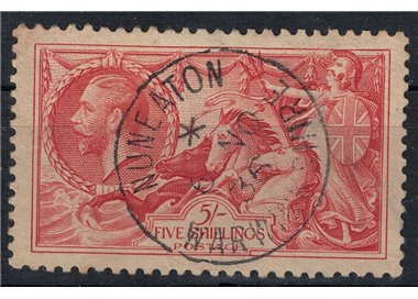 GREAT BRITAIN 1913 Allegories (Bradbury) 5s light red us
