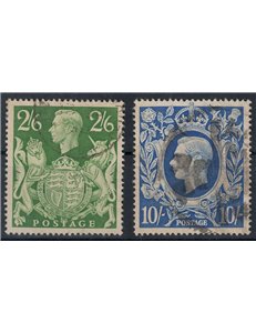 GRAN BRETAGNA 1942 Re Giorgio V 2v us