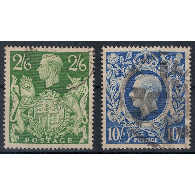 GRAN BRETAGNA 1942 Re Giorgio V 2v us