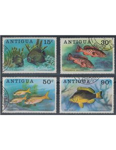 ANTIGUA 1976 Marine fauna, fish 4v us