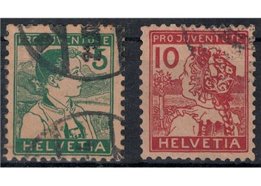 SWITZERLAND 1915 Pro Juventute 2v used