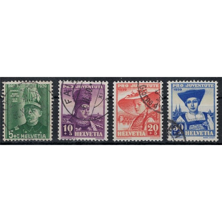 SWITZERLAND 1939 Pro Juventute 4v us