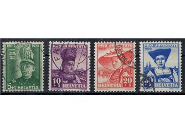 SWITZERLAND 1939 Pro Juventute 4v us