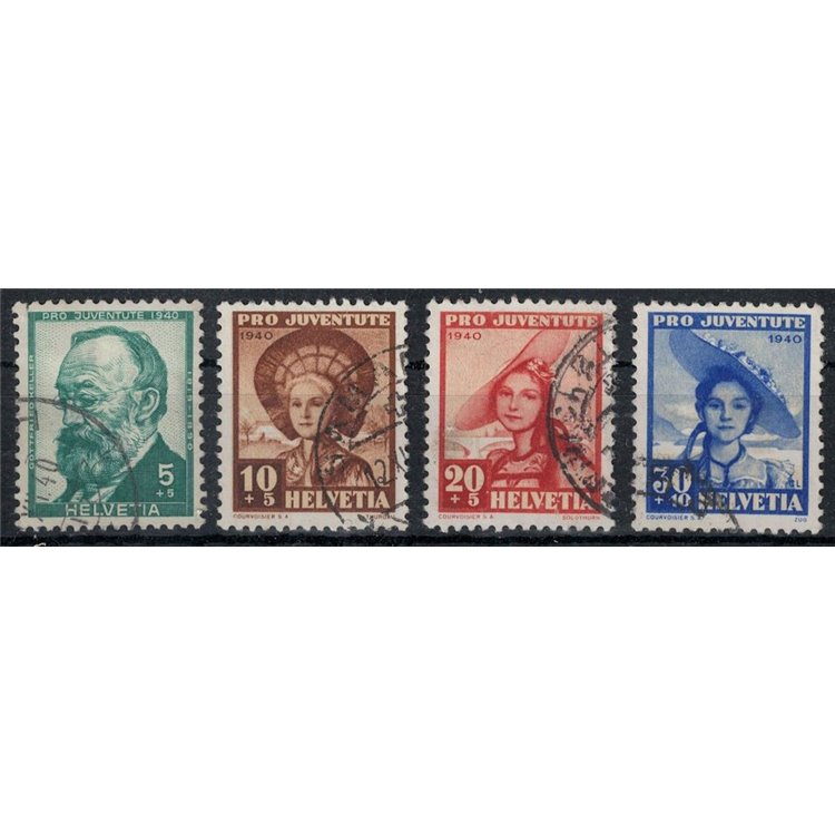 SVIZZERA 1940 Pro Juventute 4v us