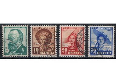 SVIZZERA 1940 Pro Juventute 4v us