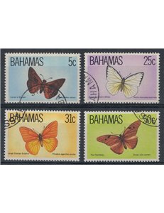 BAHAMAS 1983 Fauna, farfalle 4v us