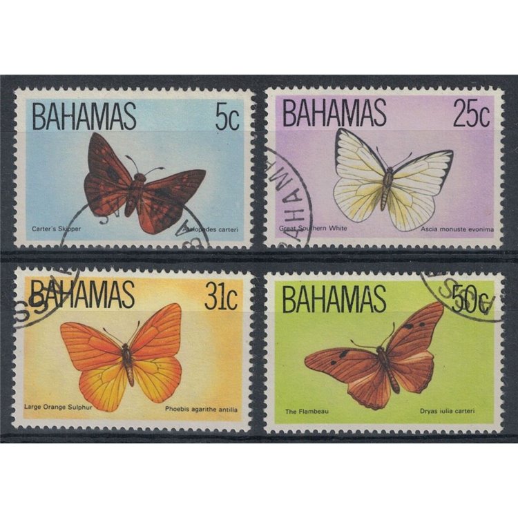 BAHAMAS 1983 Fauna, farfalle 4v us