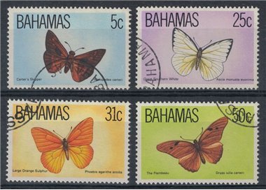 BAHAMAS 1983 Fauna, farfalle 4v us