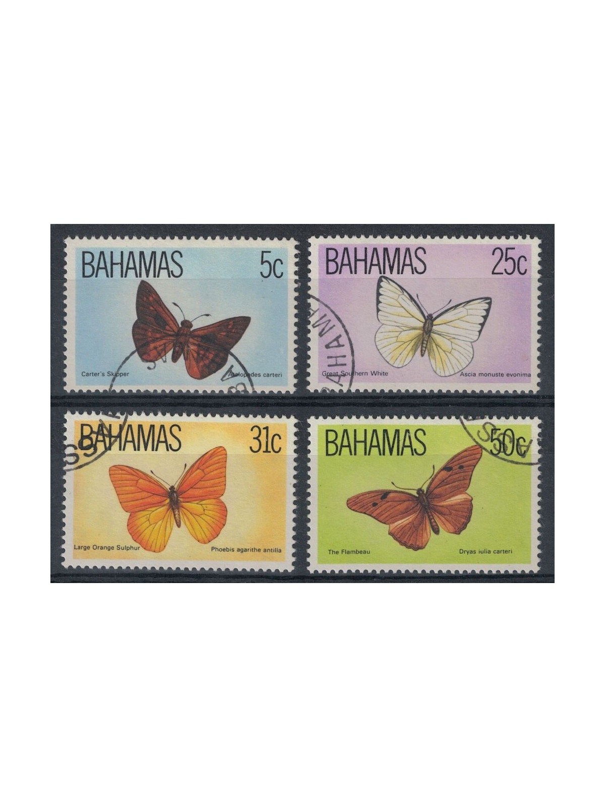 BAHAMAS 1983 Fauna, farfalle 4v us
