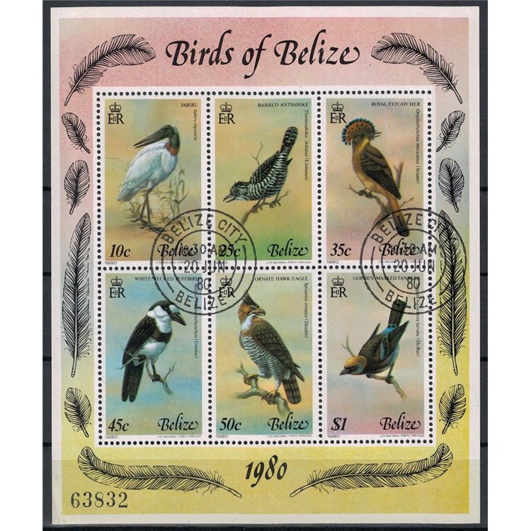BELIZE 1980 Fauna, uccelli BF us