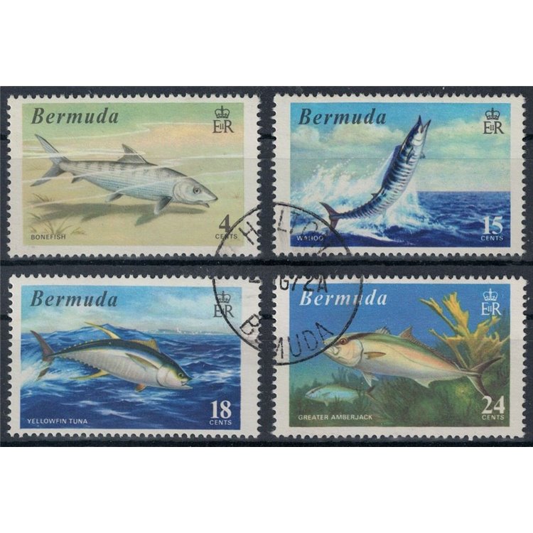 BERMUDA 1972 Marine fauna (fish) 4v us