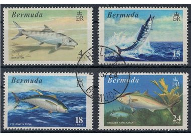 BERMUDA 1972 Marine fauna (fish) 4v us