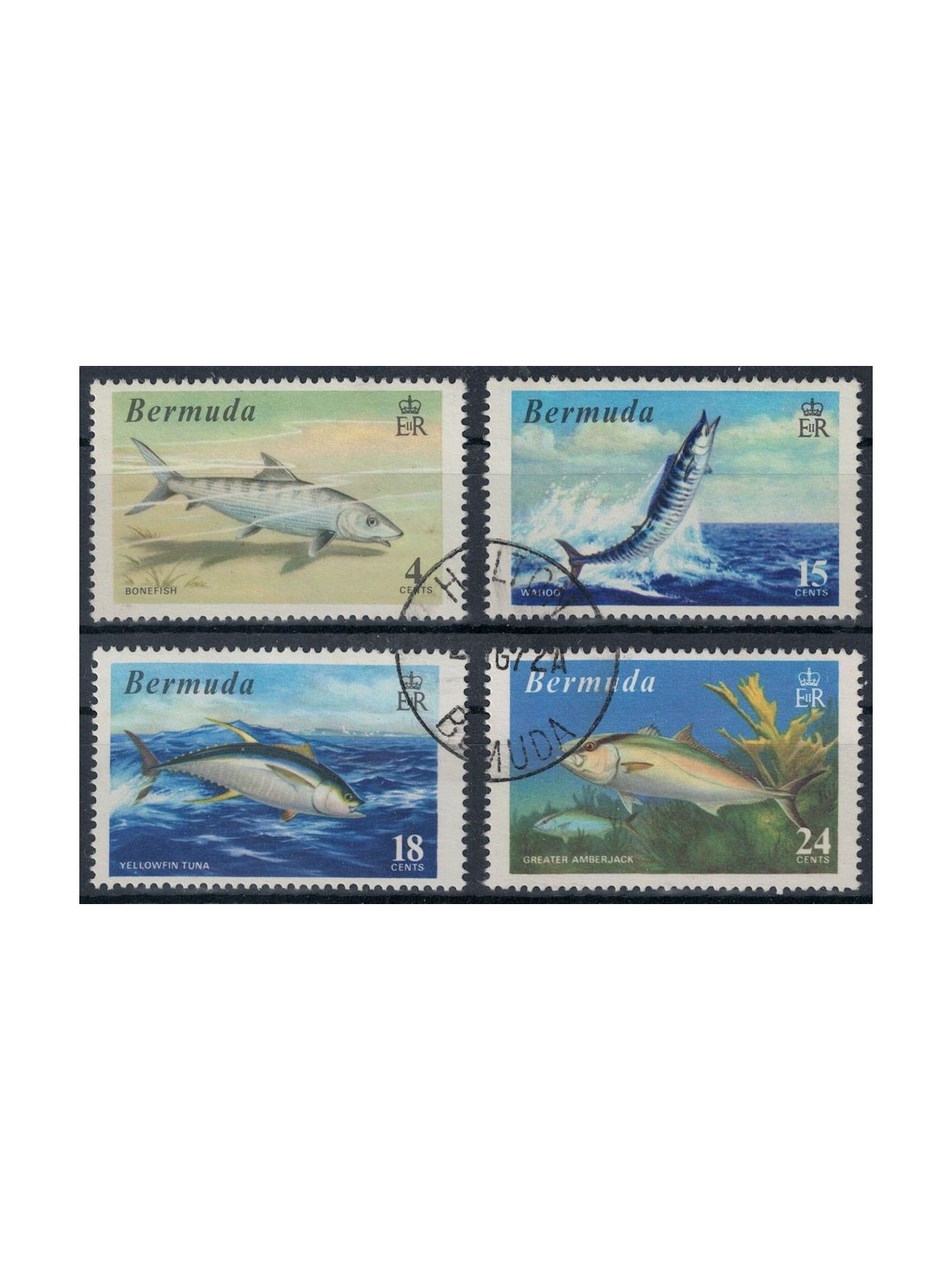 BERMUDA 1972 Marine fauna (fish) 4v us