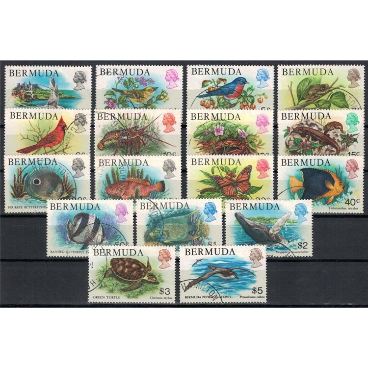 BERMUDA 1978-79 Fauna, animals 17v us