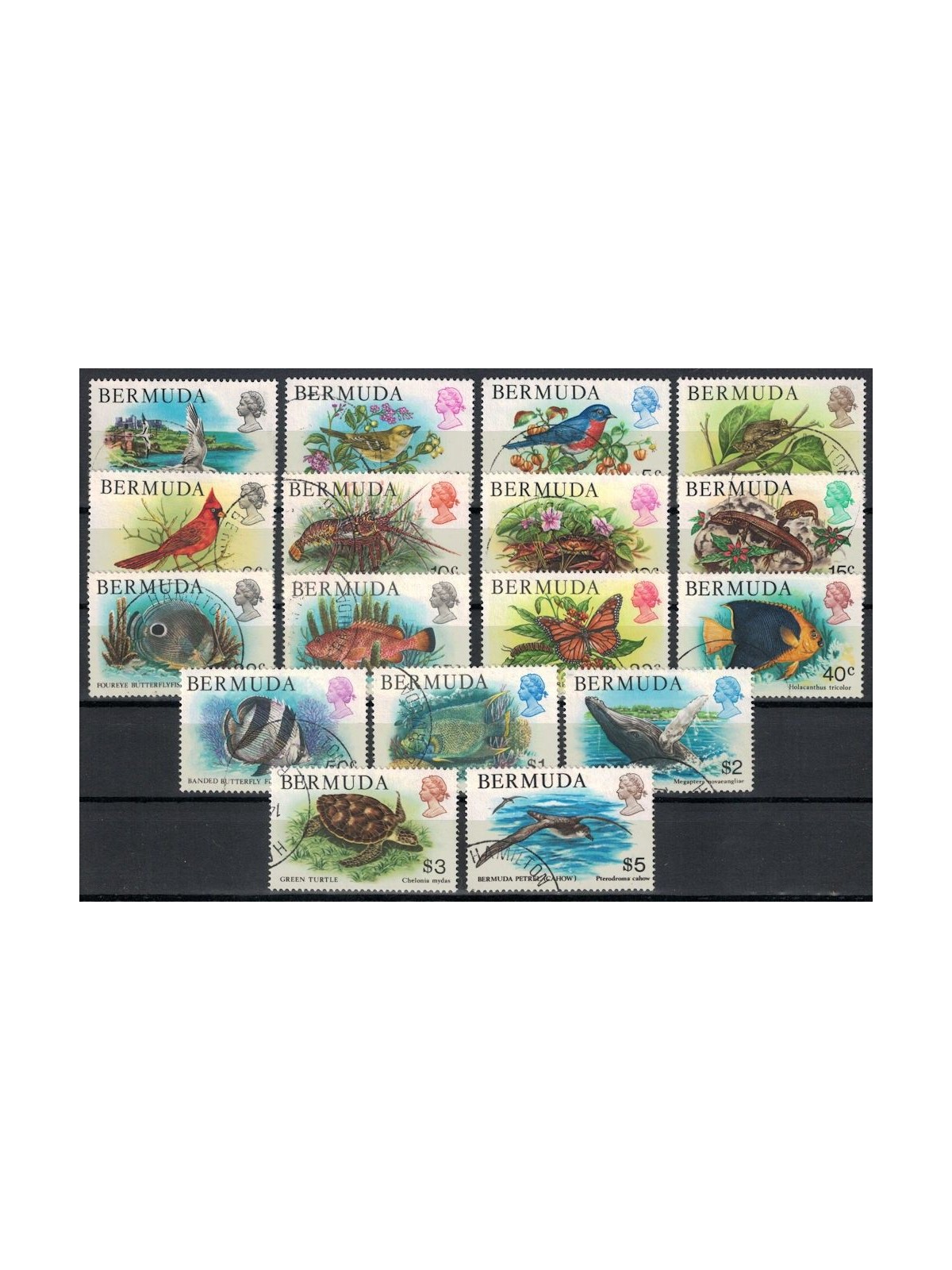 BERMUDA 1978-79 Fauna, animals 17v us