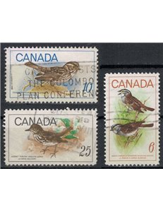 CANADA 1969 Fauna, birds 3v us