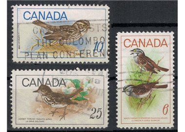 CANADA 1969 Fauna, birds 3v us