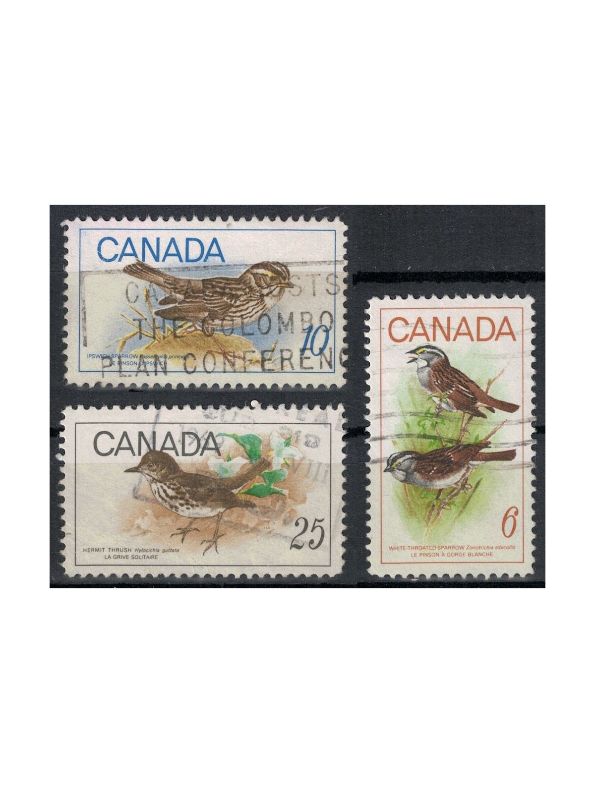 CANADA 1969 Fauna, uccelli 3v us