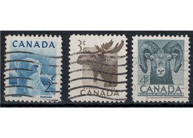 CANADA 1953 Salvaguardia della fauna 3v us