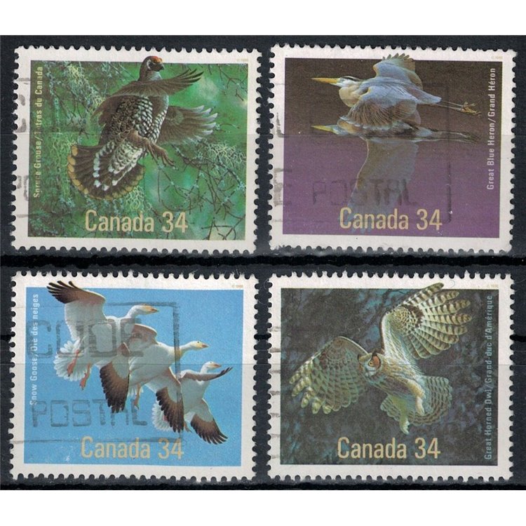 CANADA 1986 Fauna, uccelli 4v us