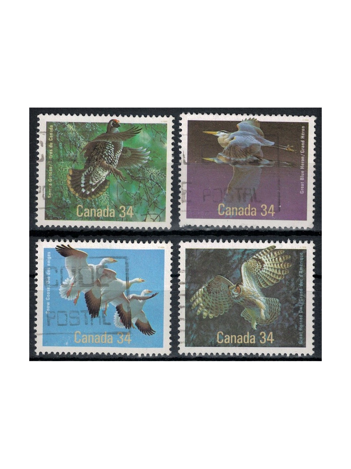 CANADA 1986 Fauna, birds 4v us