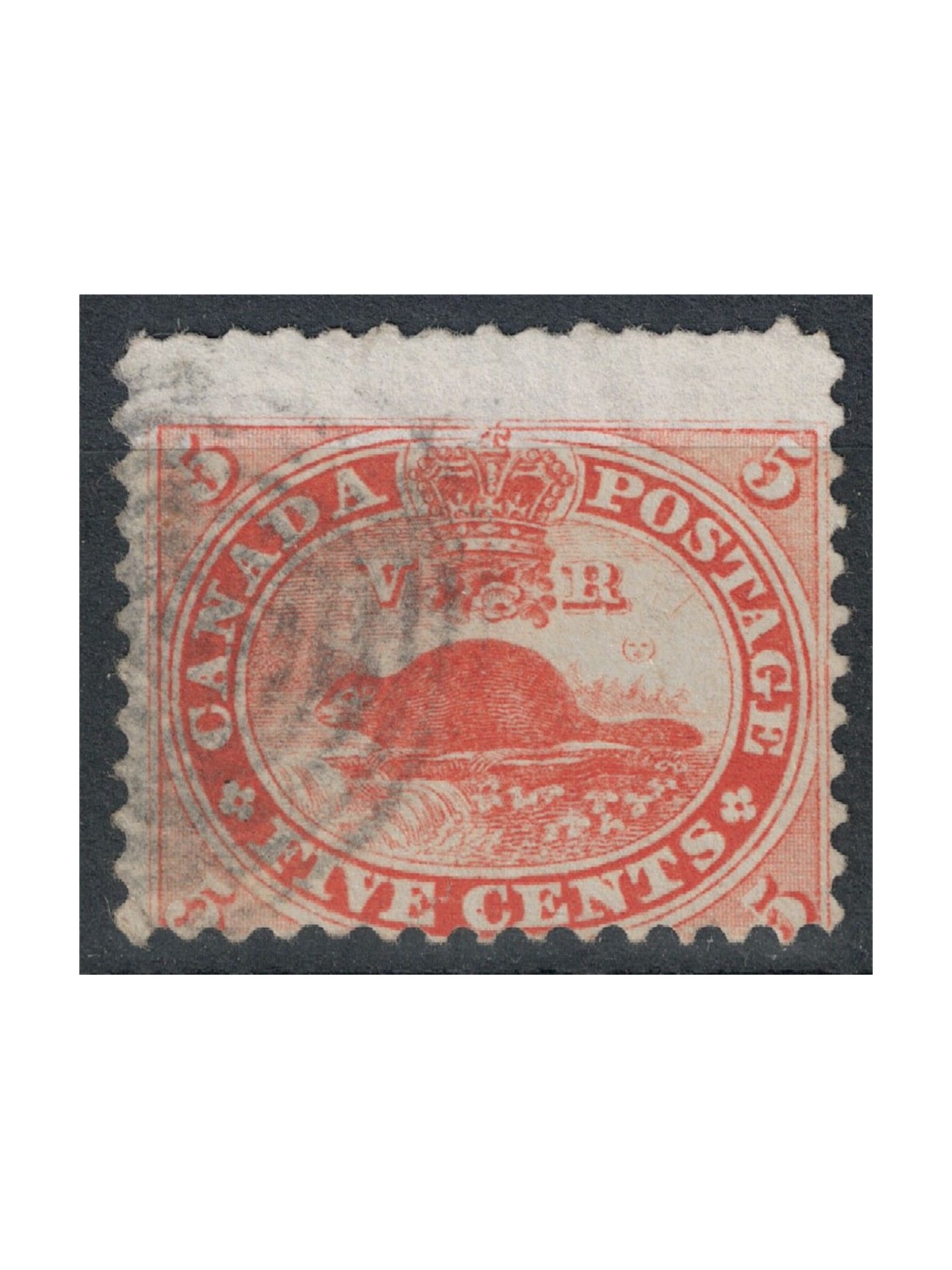 CANADA 1859-64 Beaver 5c red us
