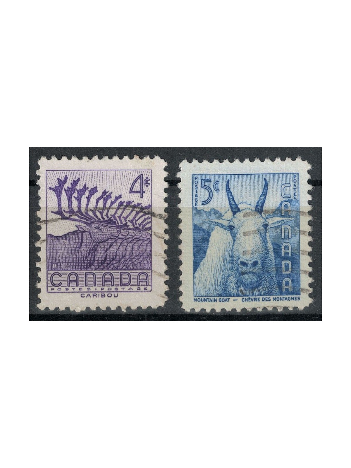 CANADA 1956 Wildlife Conservation 2v us