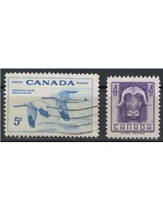 CANADA 1955 Salvaguardia della fauna 2v us