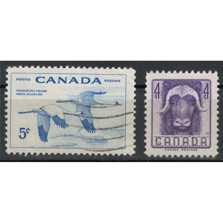 CANADA 1955 Salvaguardia della fauna 2v us