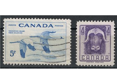 CANADA 1955 Salvaguardia della fauna 2v us