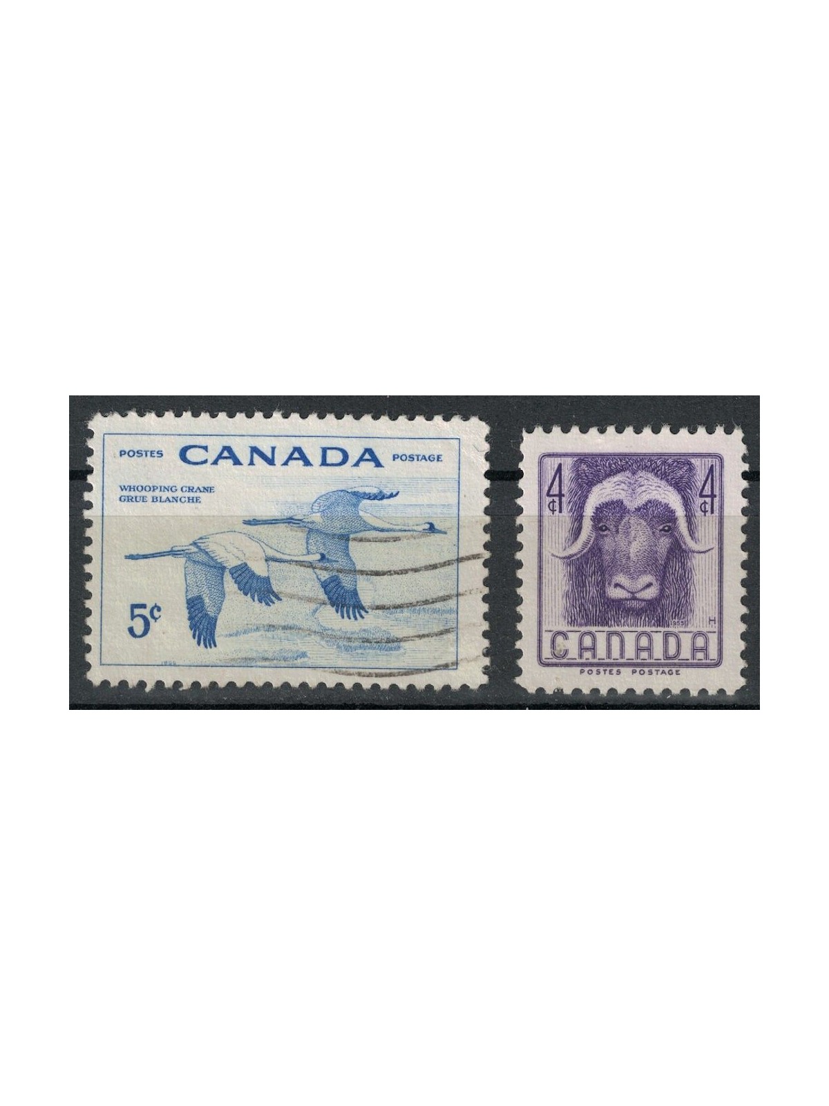 CANADA 1955 Wildlife Conservation 2v us