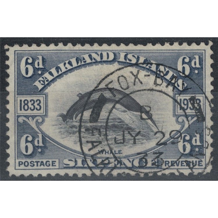 FALKLAND 1933 Centenary of Occupation 6p Black Purple US