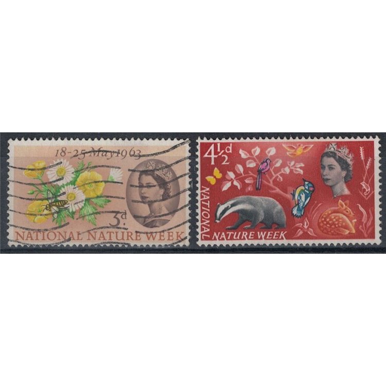 GREAT BRITAIN 1963 Nature Week 2v us