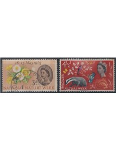 GRAN BRETAGNA 1963 Settimana della natura (fosforo) 2v us