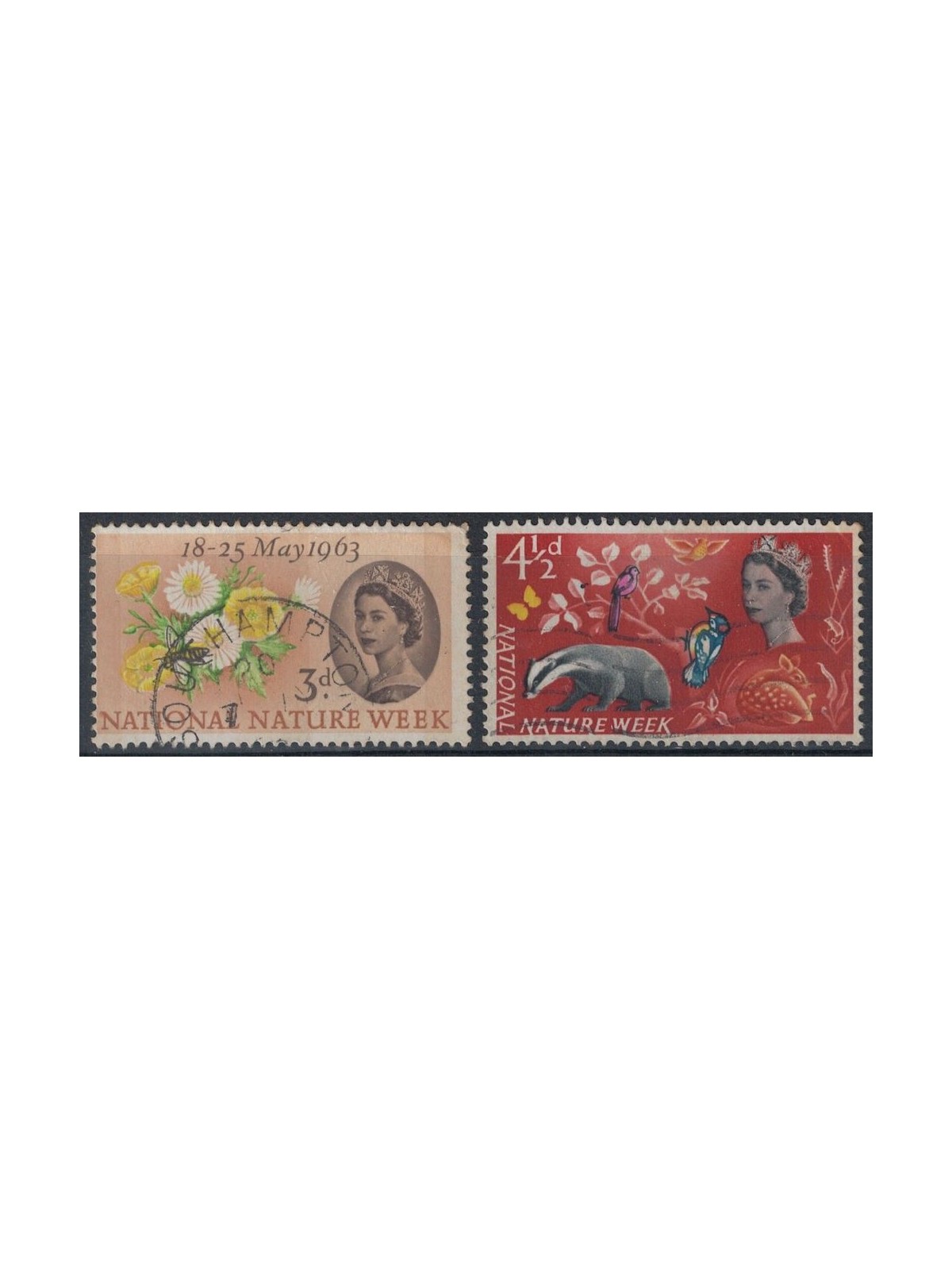 GREAT BRITAIN 1963 Nature Week (Phosphorus) 2v us